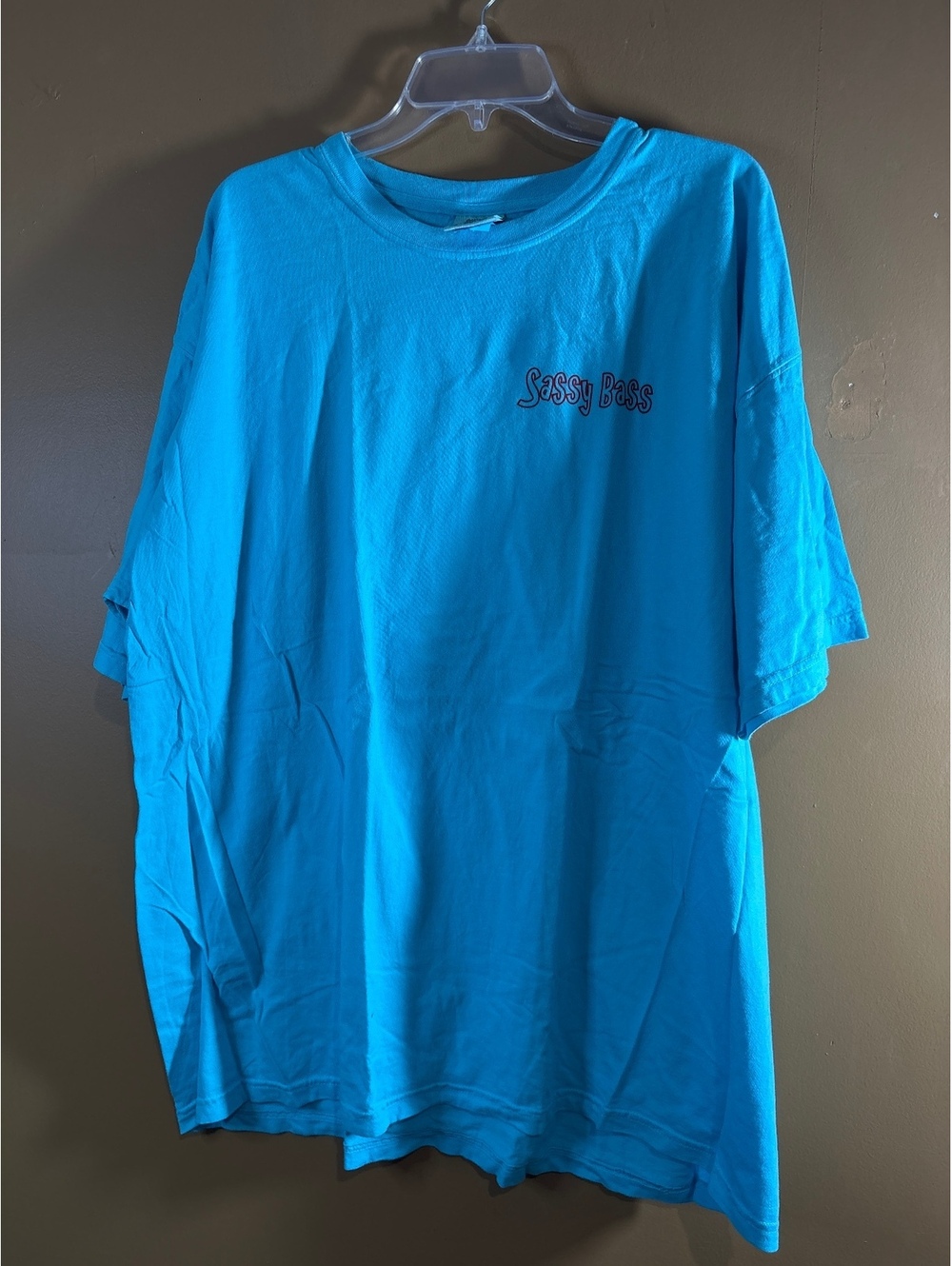 HC1218 Comfort Colors Sassy Bass Gulf Coast 2XL Blue Graphic T-Shirt